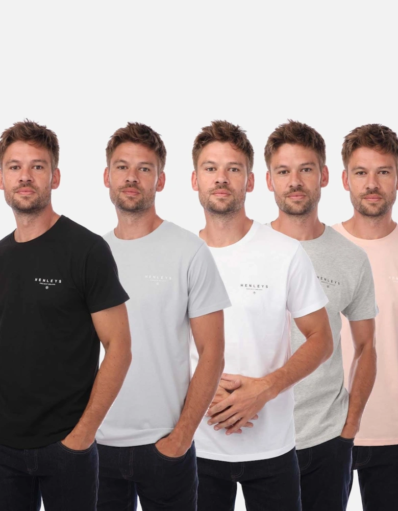 Mens Hencinq 5 Pack T-Shirt