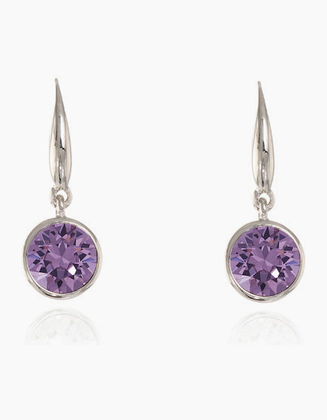 Cachet London Women's Silver/Silver/Purple/Purple Ebba Tanzanite Earrings