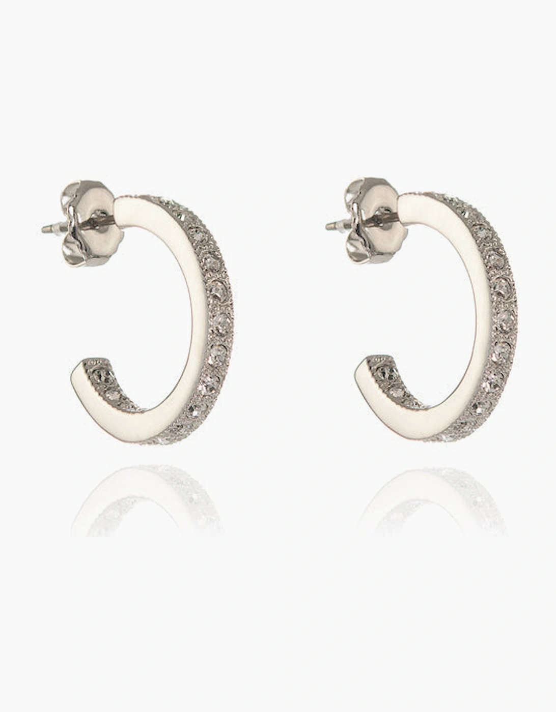 Cachet London Women's Silver Saga 18Mm Hoop Earrings