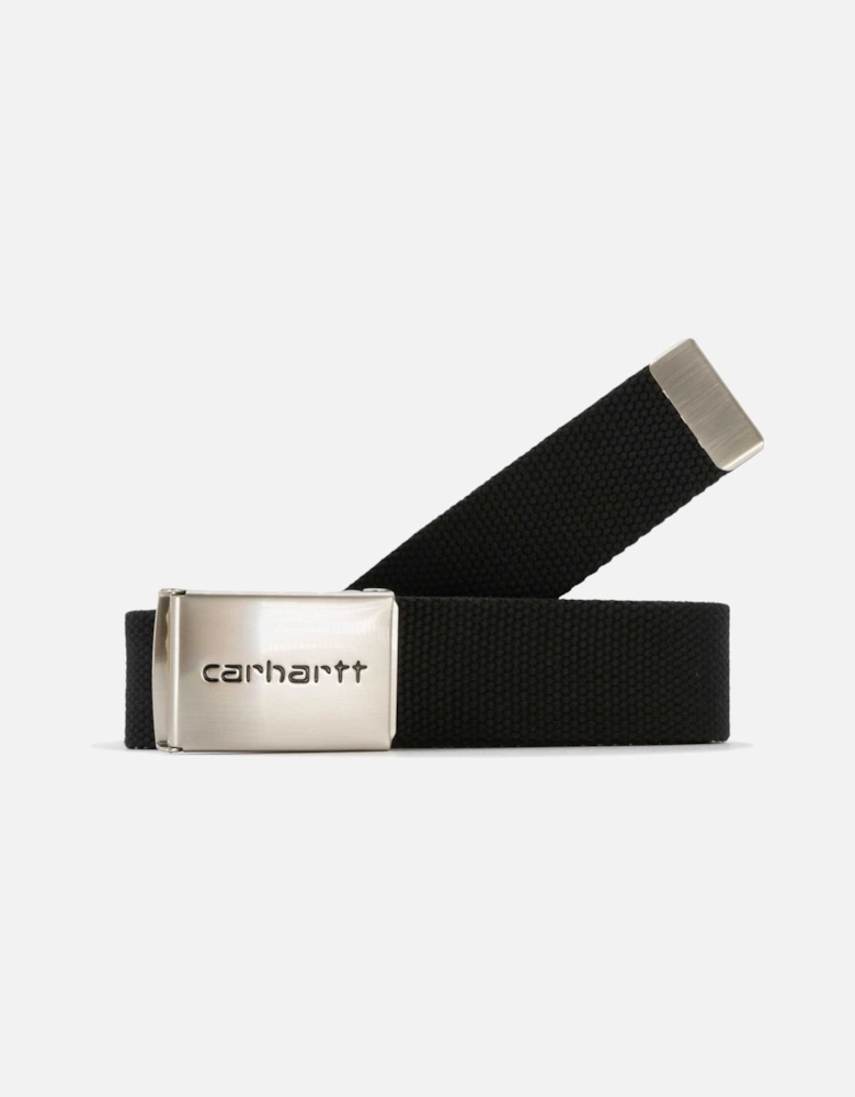 Carhartt Clip Chrome Web Belt - Black