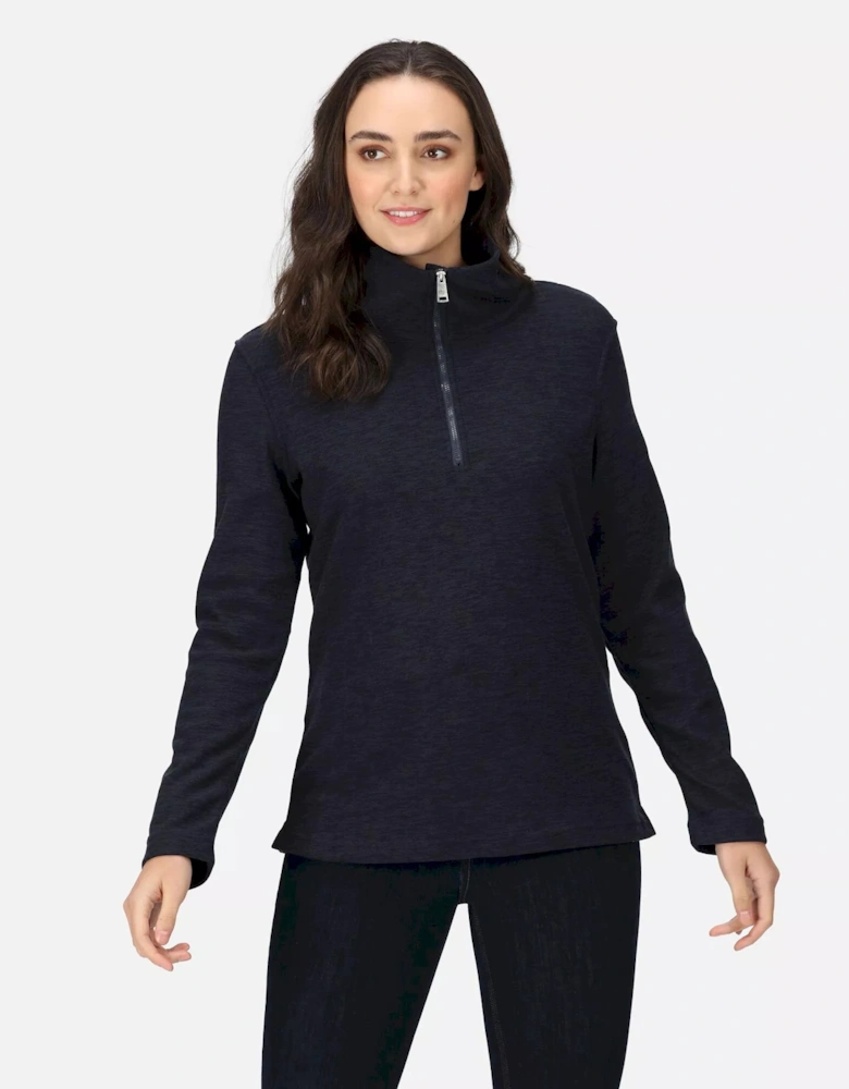 Womens/Ladies Kizmitt Marl Half Zip Fleece Top