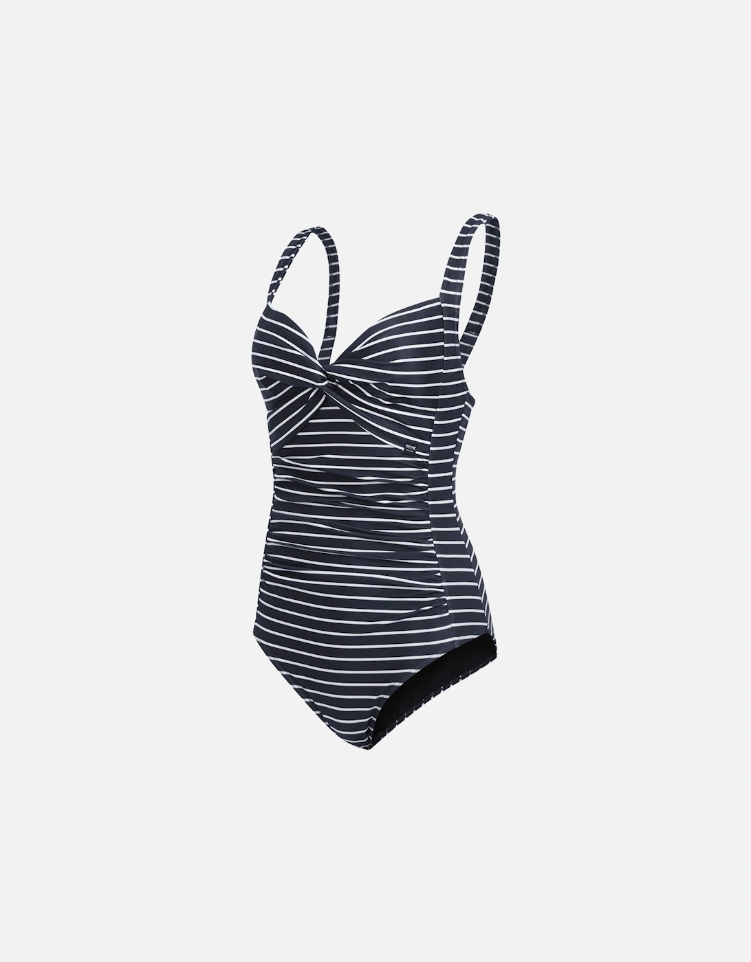 Womens/Ladies Sakari Contrast Striped Tummy Control One Piece Swimsuit