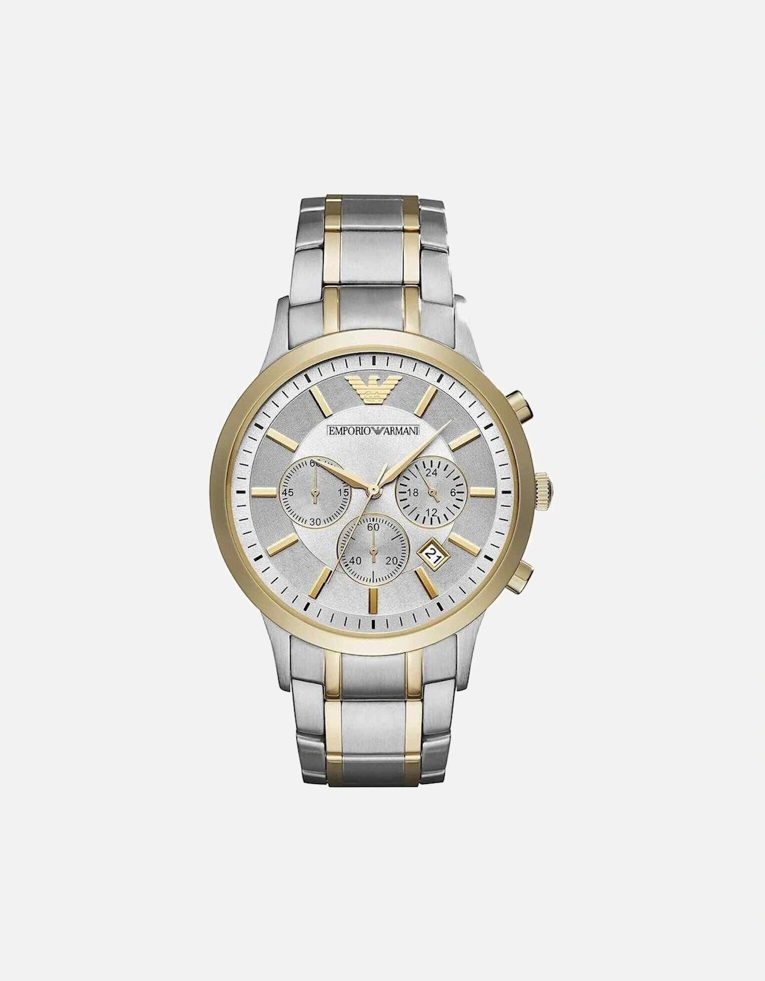 Emporio Armani Men's Silver Ar11076 Watch Renato Gold Size 4