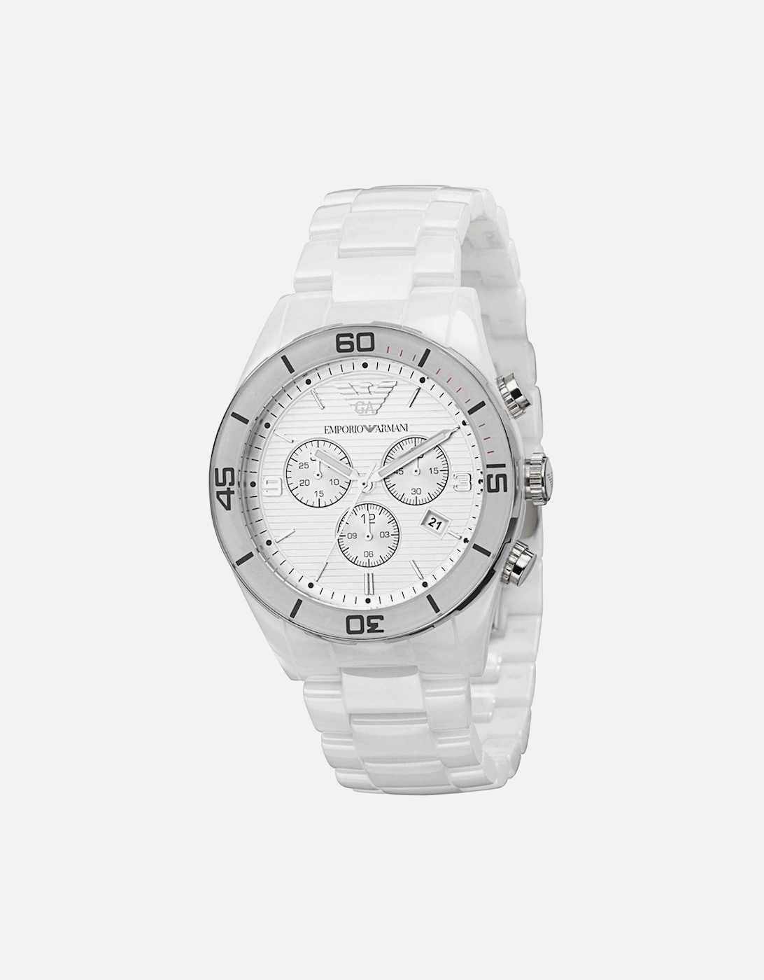 Emporio Armani Men's Emporio Armani AR1424 White Ceramica Men's Watch