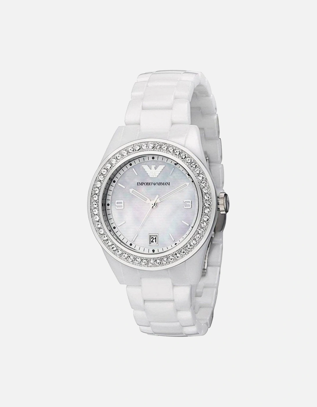 AR1426 White Ladies Ceramica Watch, 5 of 4