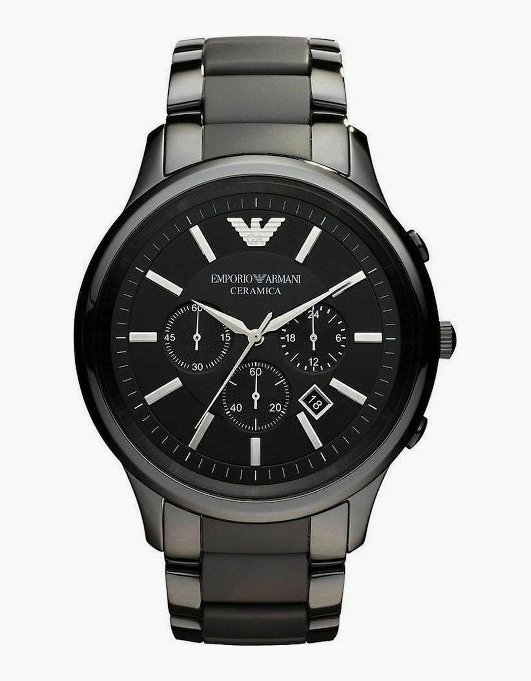 Emporio Armani Men's Emporio Armani AR1451 Renato Ceramica Men's Watch - Black