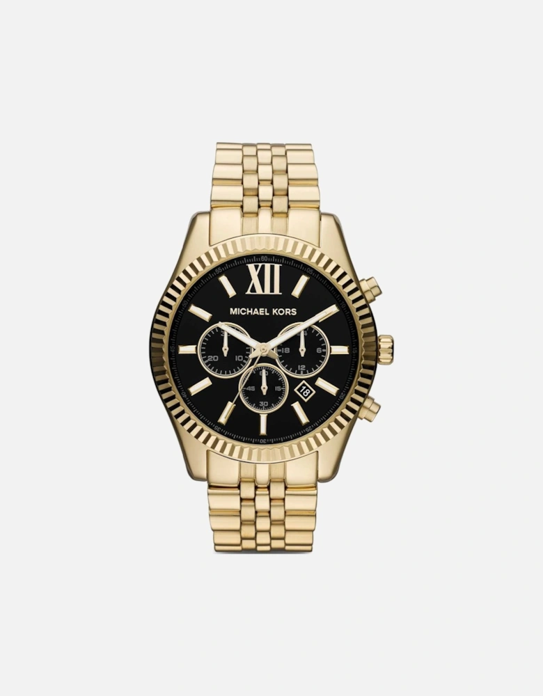 MK8286 Black Dial Lexington Gold Men's Watch