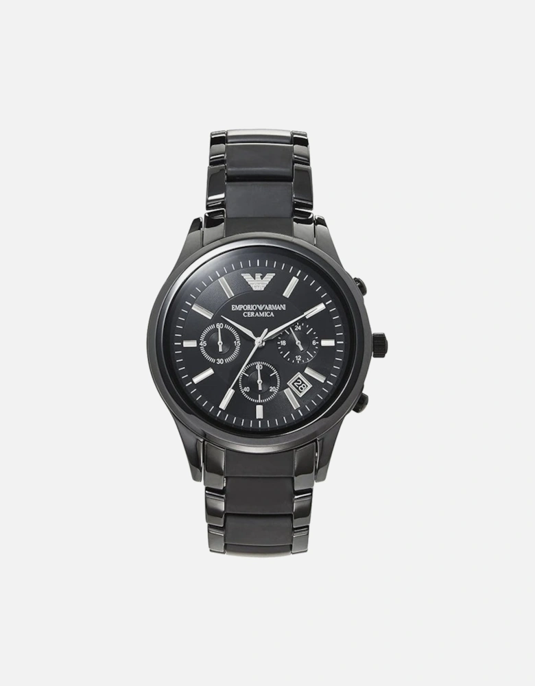 AR1452 Men's Chronograph Watch Ceramica Black