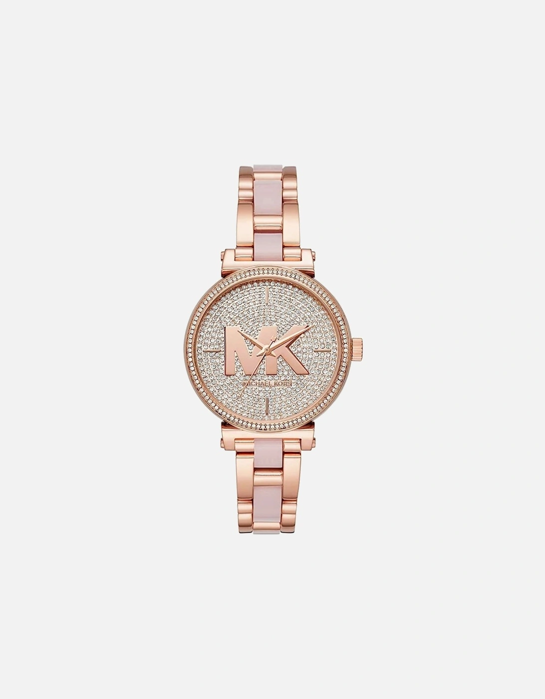 Women's Michael Kors MK4336 Sofie Rose Gold-Tone Ladies Watch - Tan