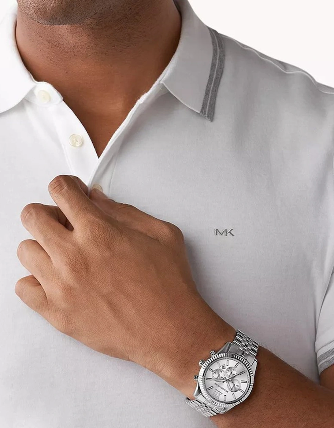 MK8405 Lexington Silver Men's Watch
