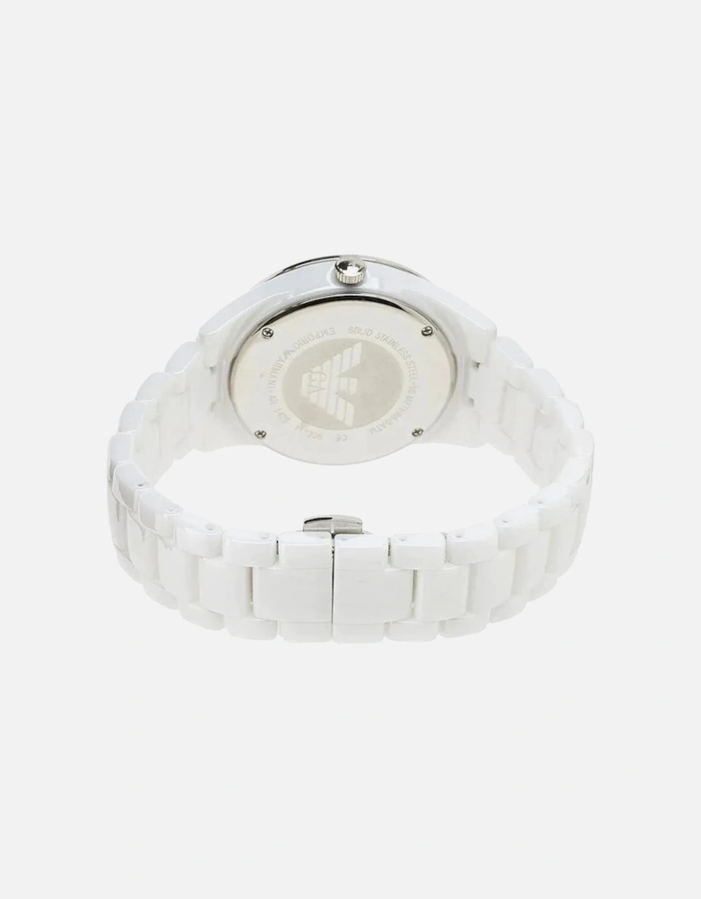 AR1456 Ceramica Crystal White Ladies Watch