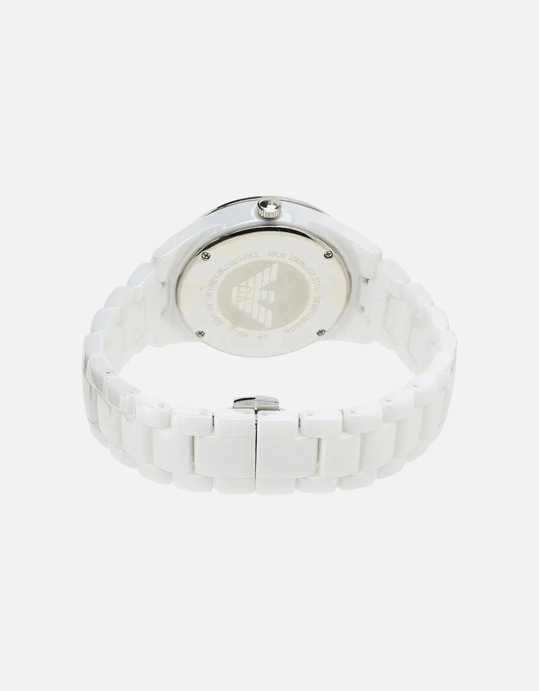 AR1456 Ceramica Crystal White Ladies Watch