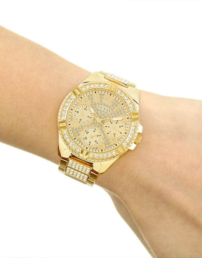 W1156L2 Ladies Gold Watch With Crystals