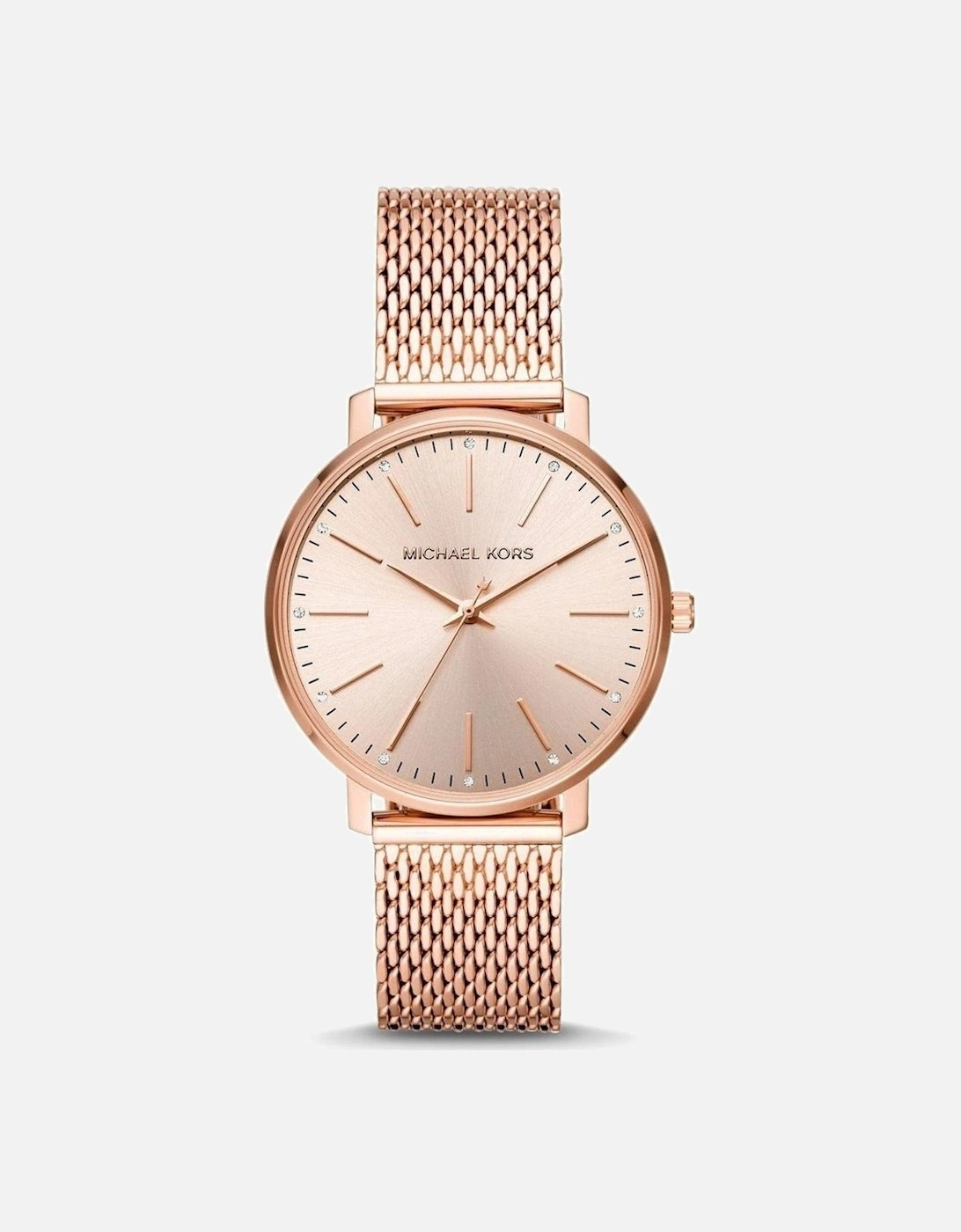 MK4340 Pyper Quartz Crystal Rose Gold Dial Ladies Watch, 4 of 3