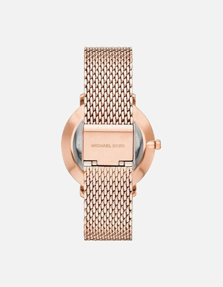 MK4340 Pyper Quartz Crystal Rose Gold Dial Ladies Watch