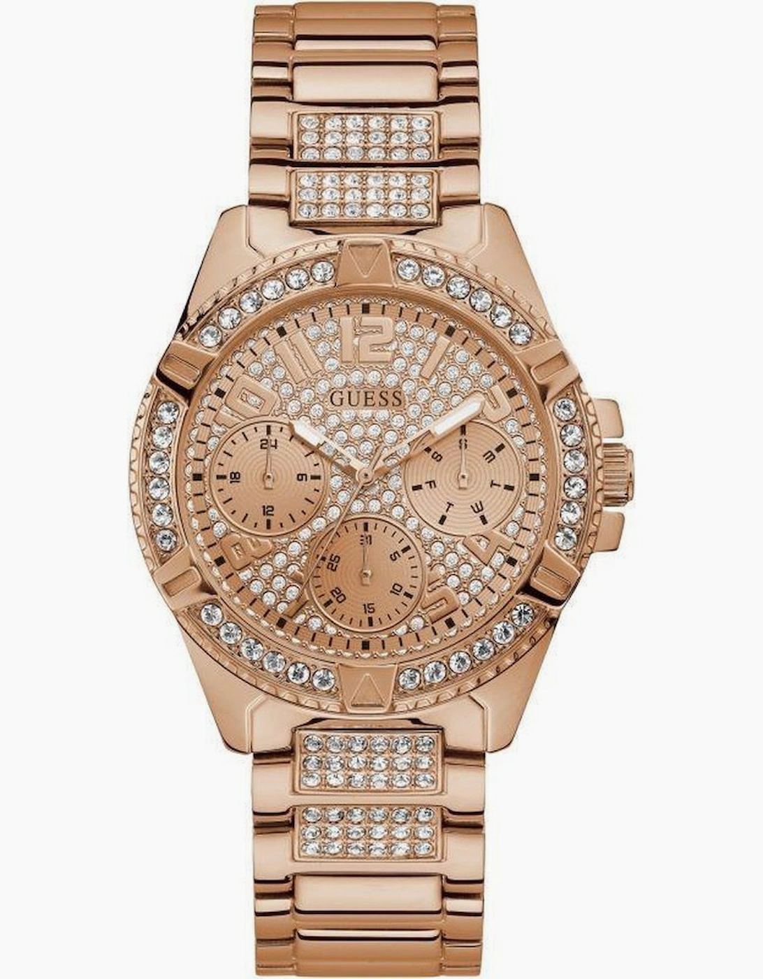 Guess Women's Guess W1156L3 Rose Gold Ladies Watch - Brown