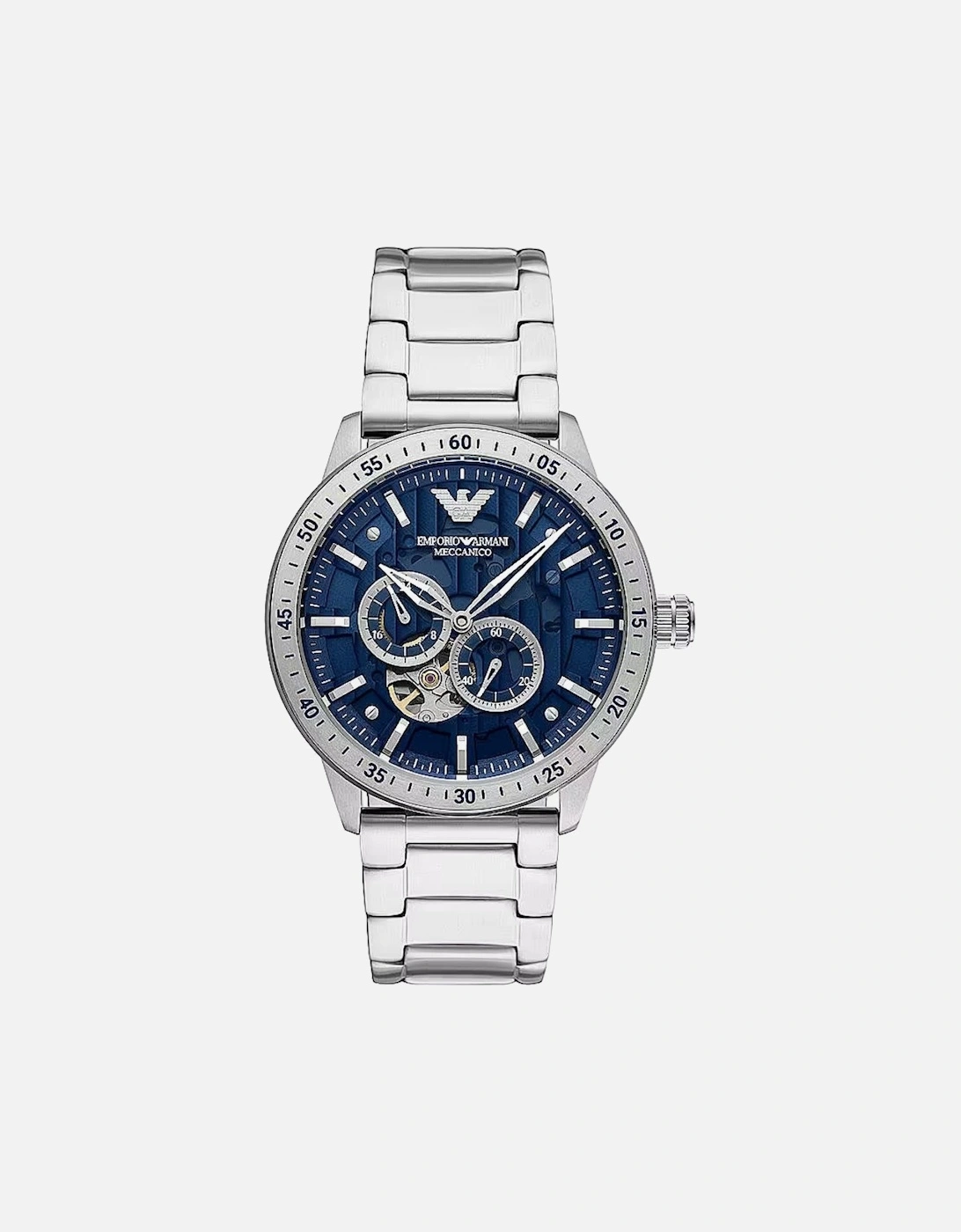 Men's Emporio Armani AR60052 Automatic Men's Watch - Blue/Silver