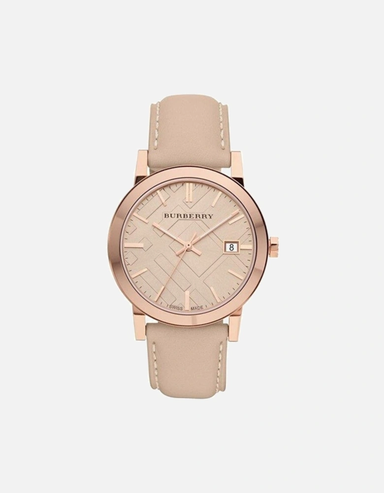 BU9014 Tan Dial Leather Strap Women's Watch