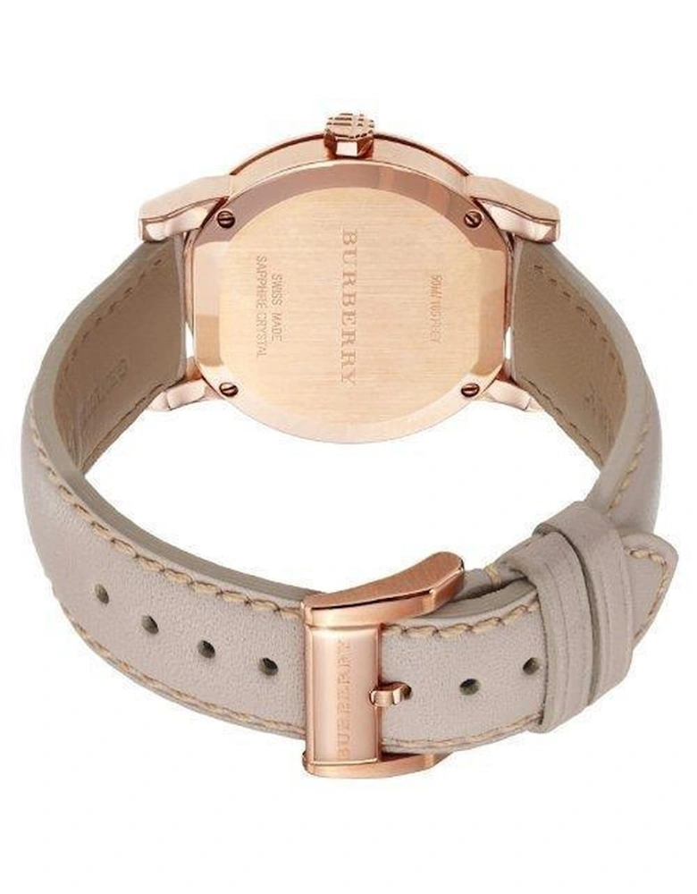 BU9014 Tan Dial Leather Strap Women's Watch