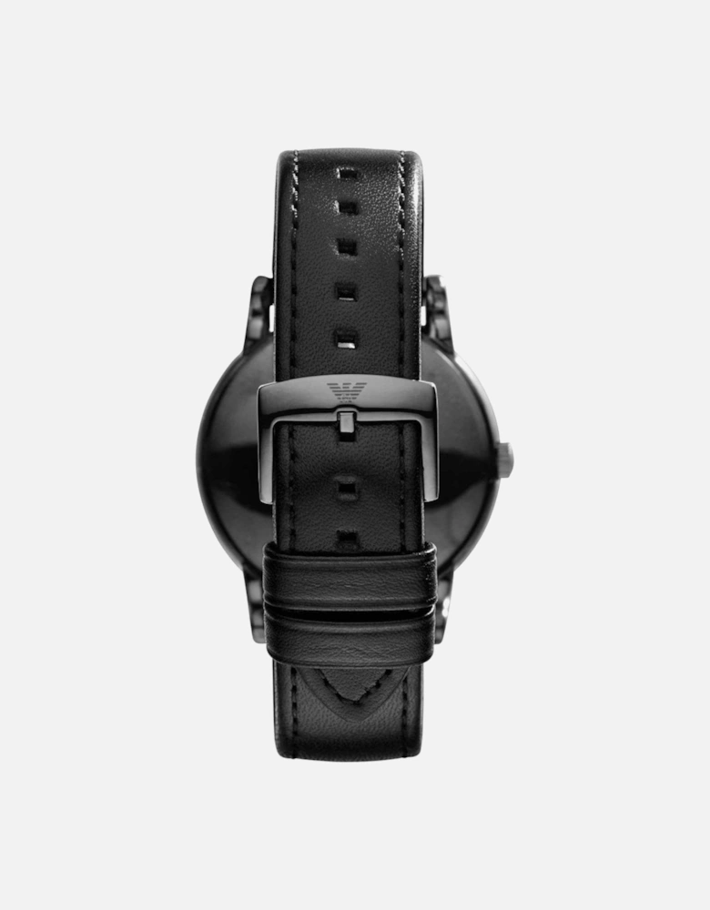 AR1732 Luigi Classic Black Leather Strap Men's Watch