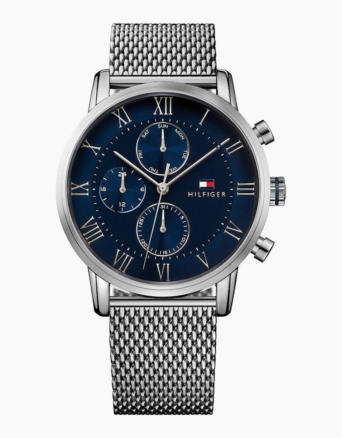 Tommy Hilfiger Men's Tommy Hilfiger 1791398 Kane Blue Dial Men's Watch - Silver
