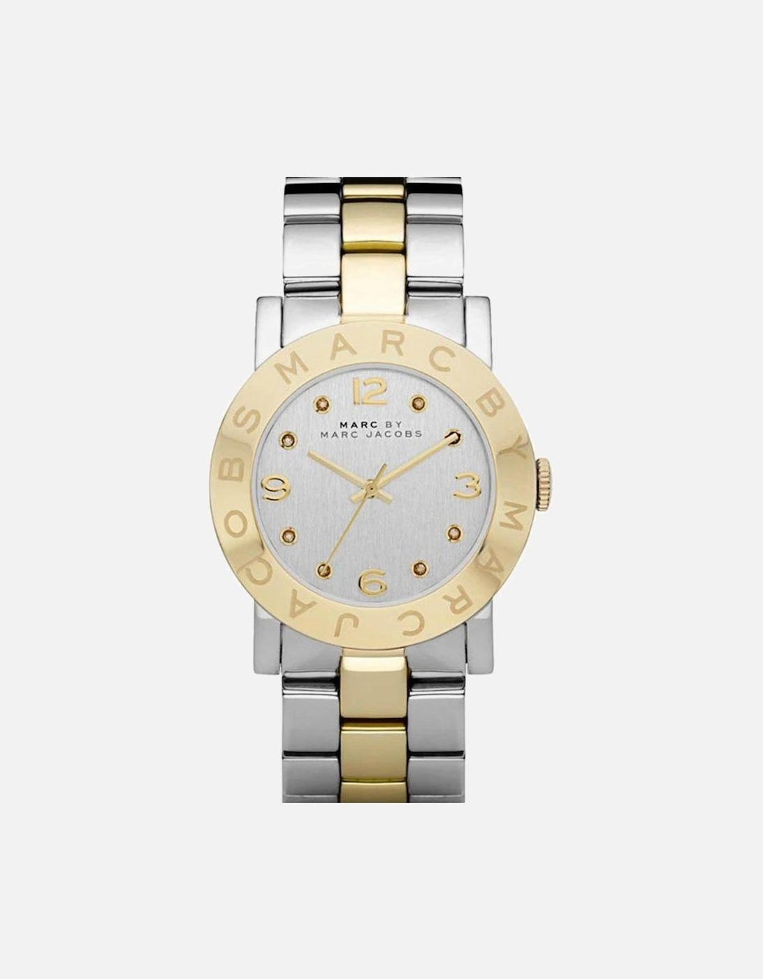 Marc Jacobs Women's Marc Jacobs MBM3139 AMY Silver Two-Tone Ladies Watch - White