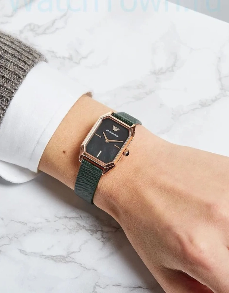 AR11149 Gioia Green Ladies Watch