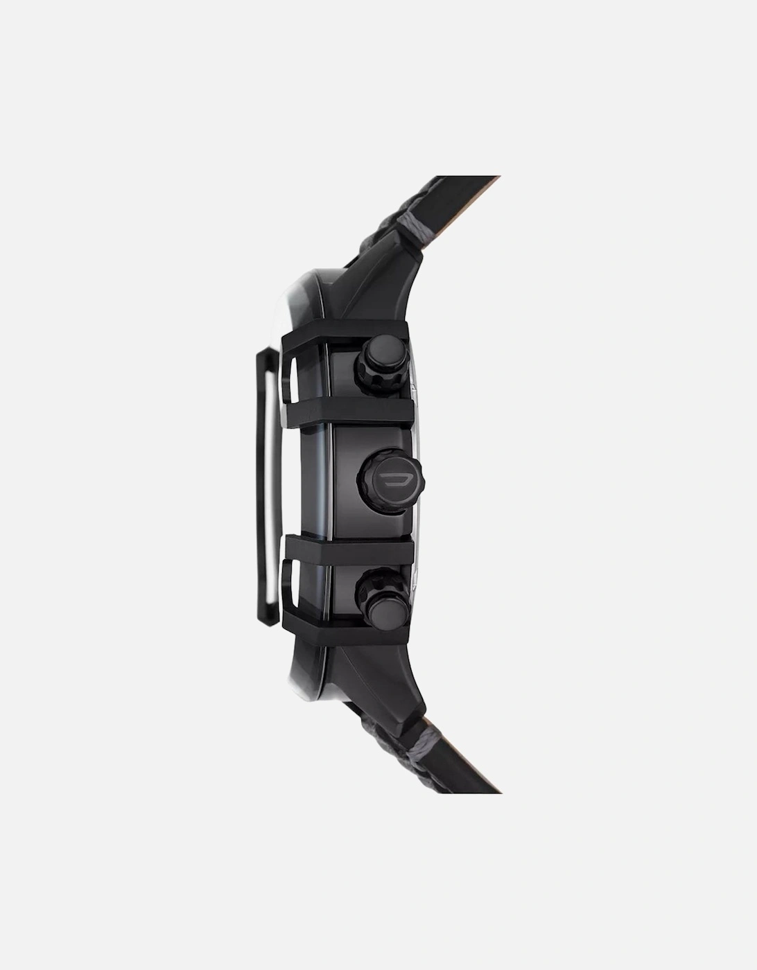 DZ4576 Griffed Chronograph Black Leather Watch