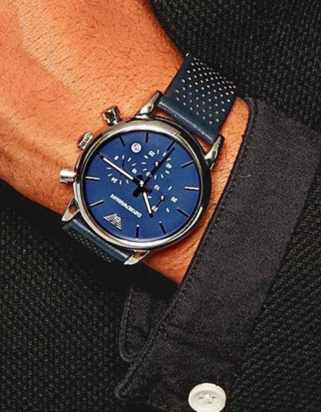 AR1736 Blue Chronograph Men's Watch