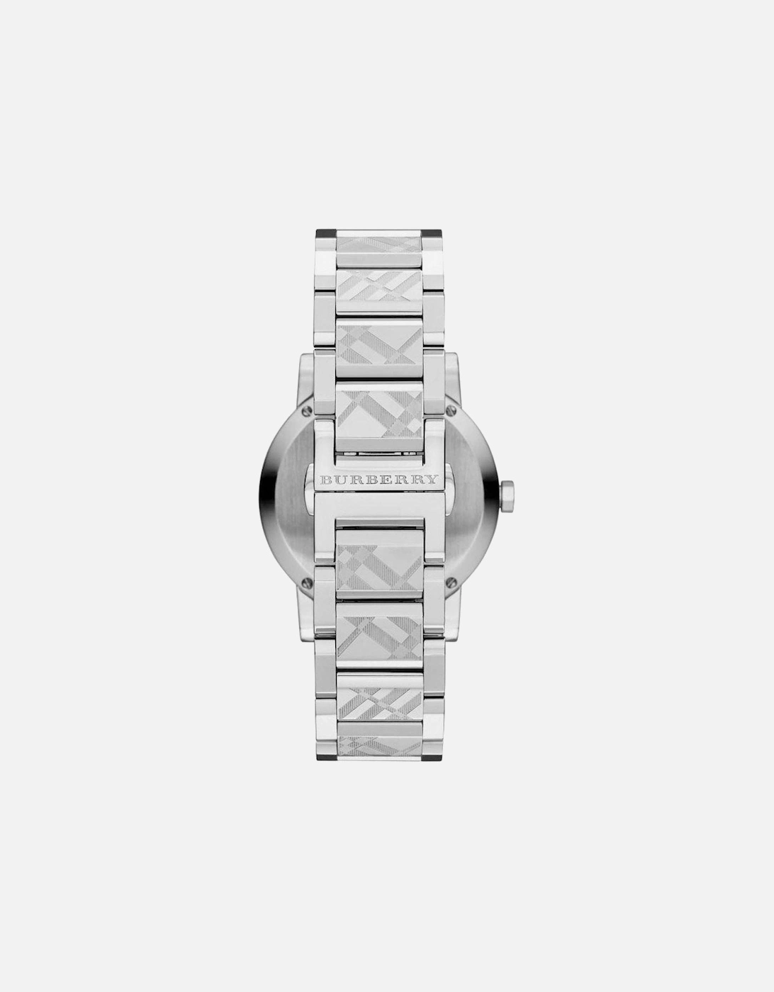 BU9037 The City Engraved Checked Steel Unisex Watch