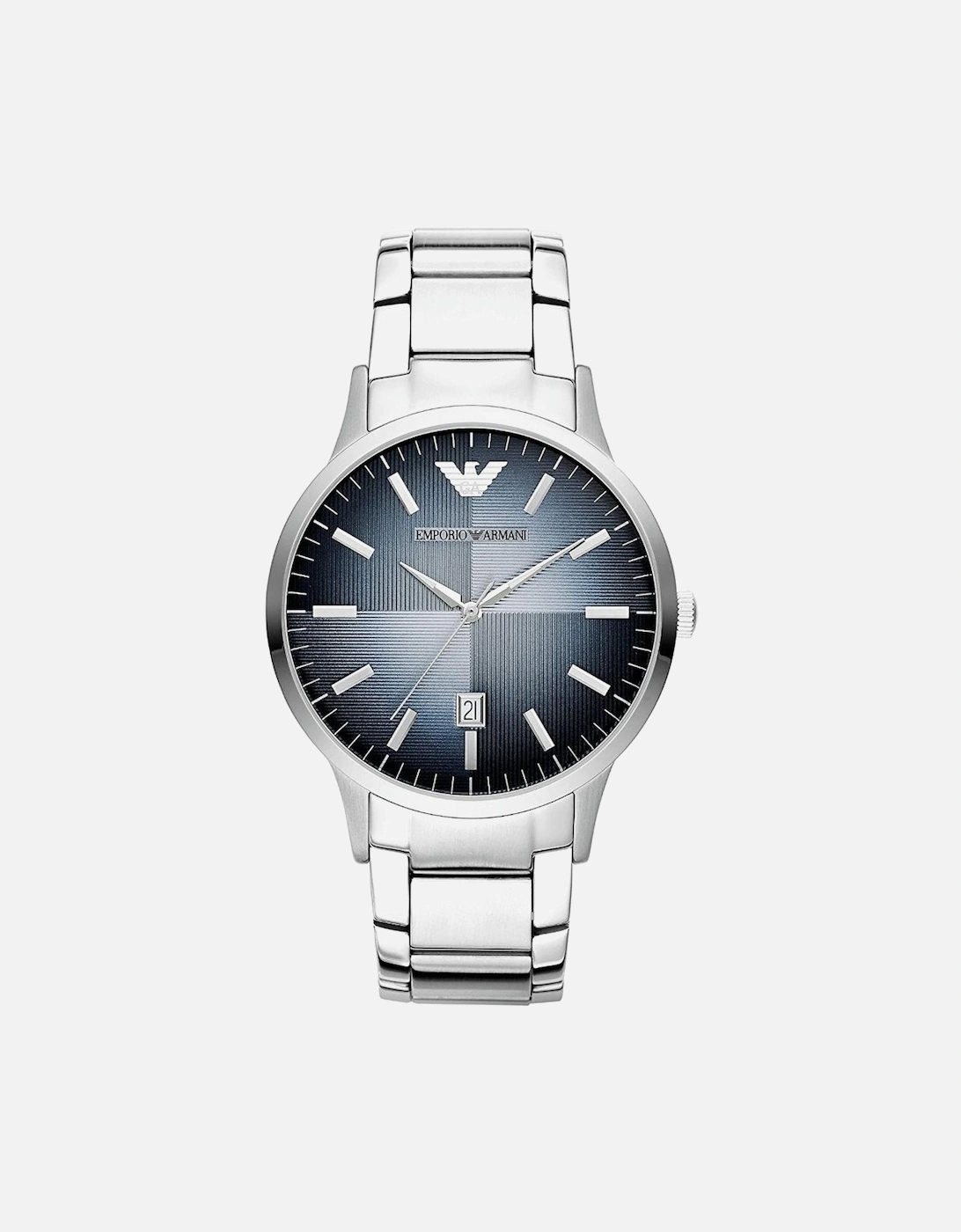 Men's Emporio Armani AR11182 Quartz Blue Dial Men's Watch - Silver