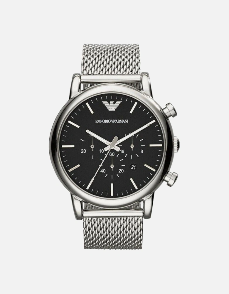 AR1808 46mm Classic Chronograph Black Dial Men's Watch