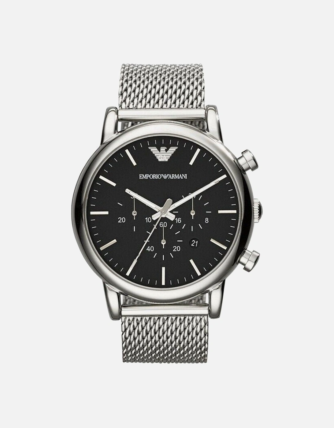 AR1808 46mm Classic Chronograph Black Dial Men's Watch, 6 of 5