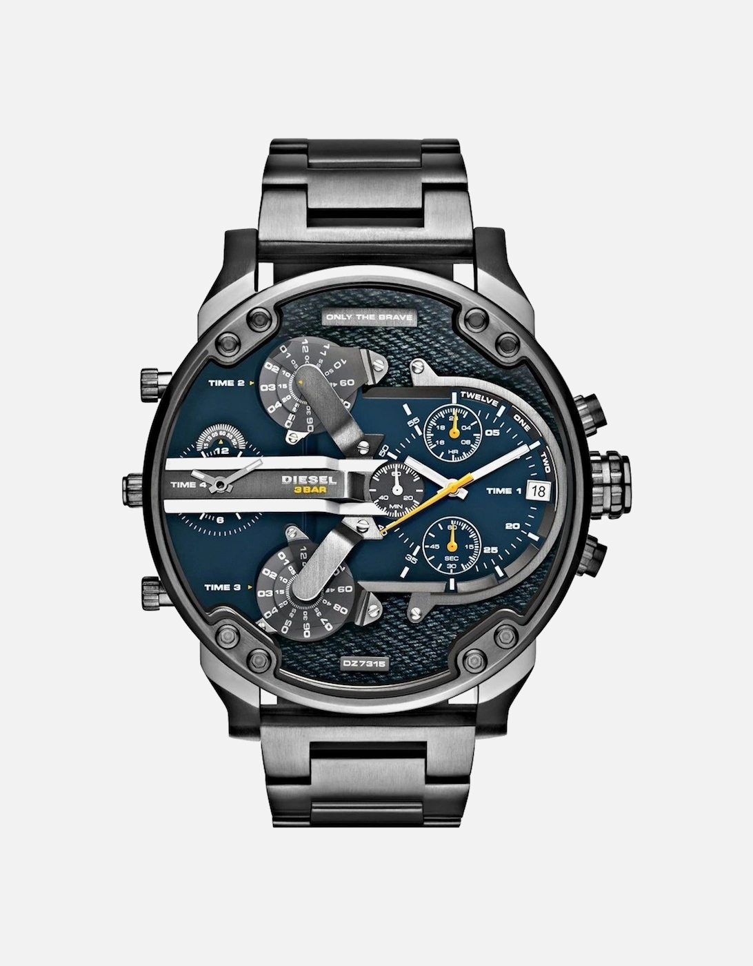 Diesel Men's Black Dz7331 Mr Daddy 2.0 Gunmetal Stainless Steel Watch