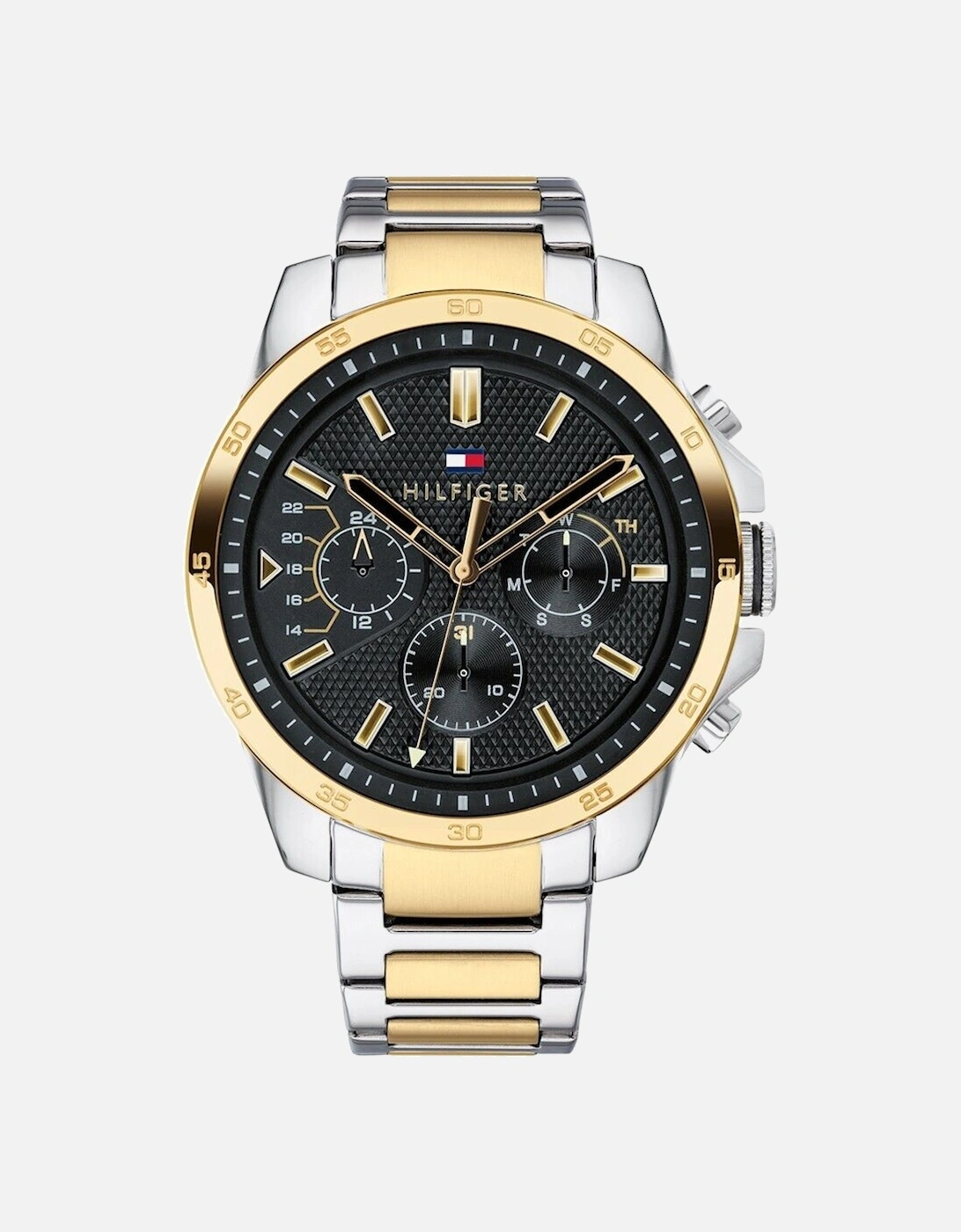 Tommy Hilfiger Men's Black 1791559 Two Tone Watch
