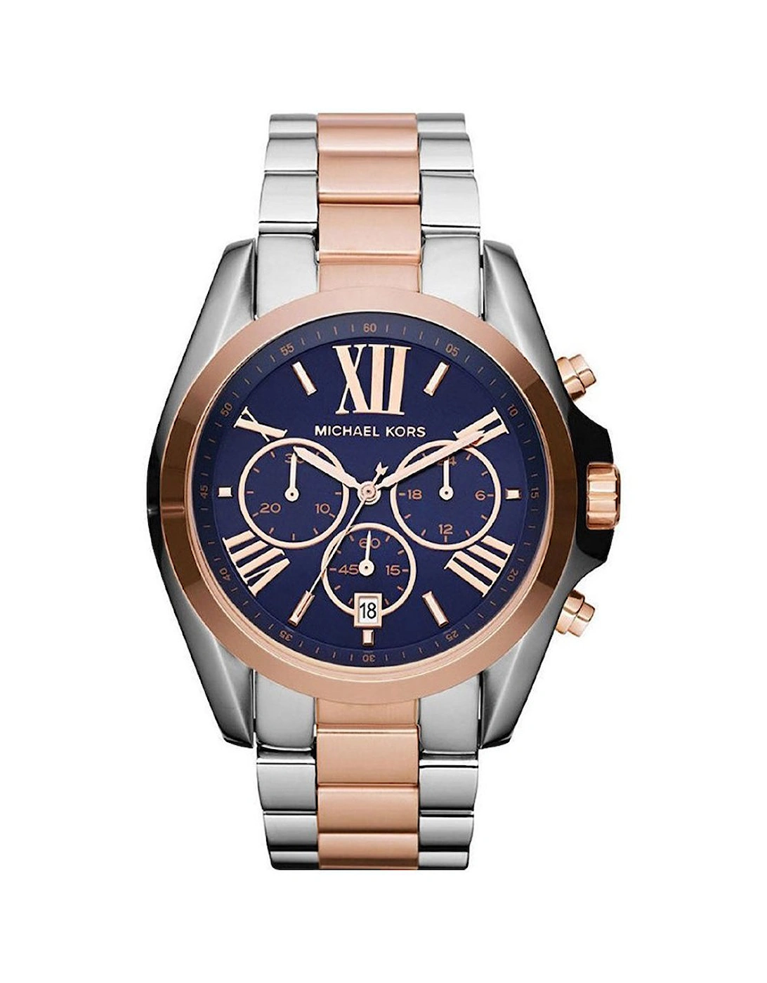 Michael Kors Women's Michael Kors MK5606 Gold-Tone Bradshaw Chronograph Ladies Watch - Blue