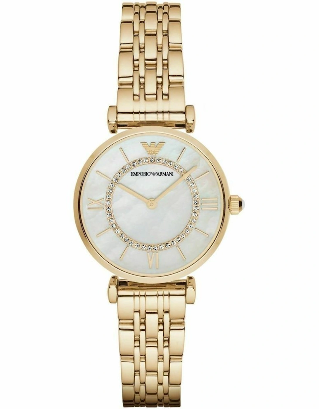 AR1907 Mother of Pearl Dial Gold-Tone Stainless Steel Ladies Watch, 5 of 4