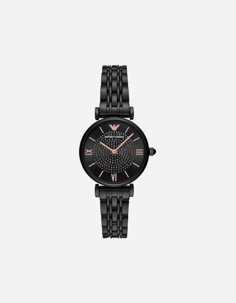 AR11245 T-Bar Black Ladies Watch