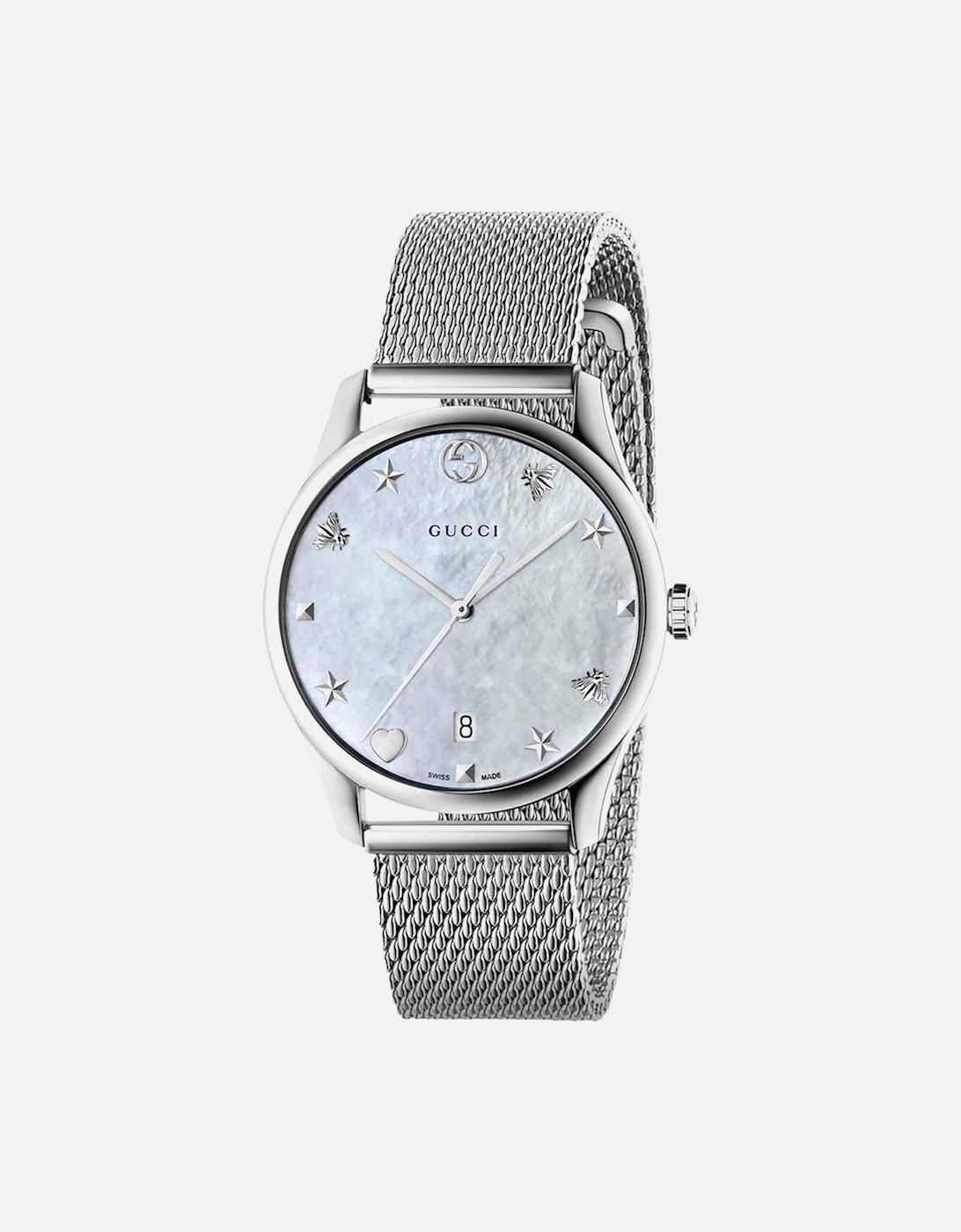 Women's Gucci YA1264040 G-Timeless 36mm Ladies Watch - Silver