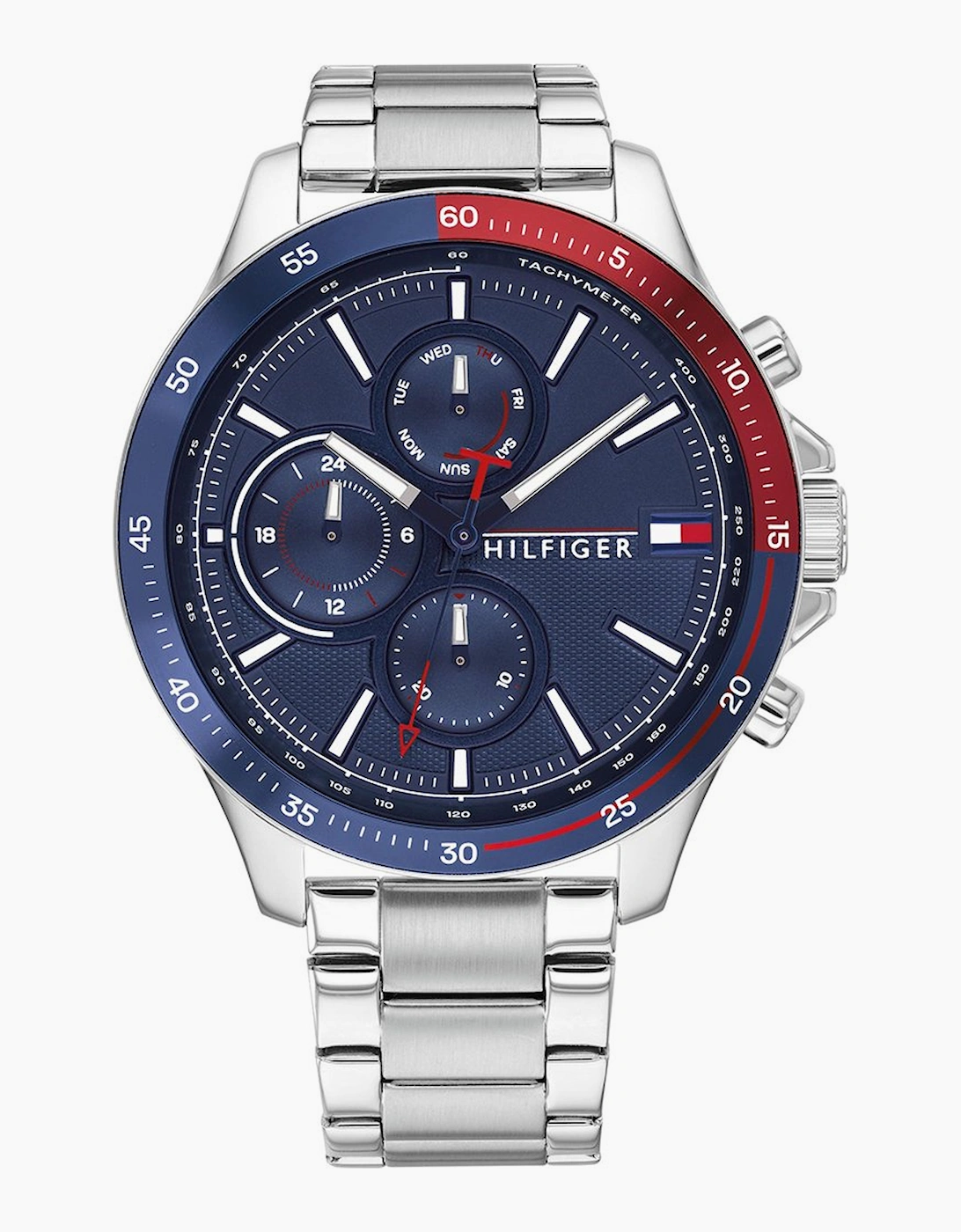 Tommy Hilfiger Men's Tommy Hilfiger 1791718 Bank Chronograph Men's Watch - Silver