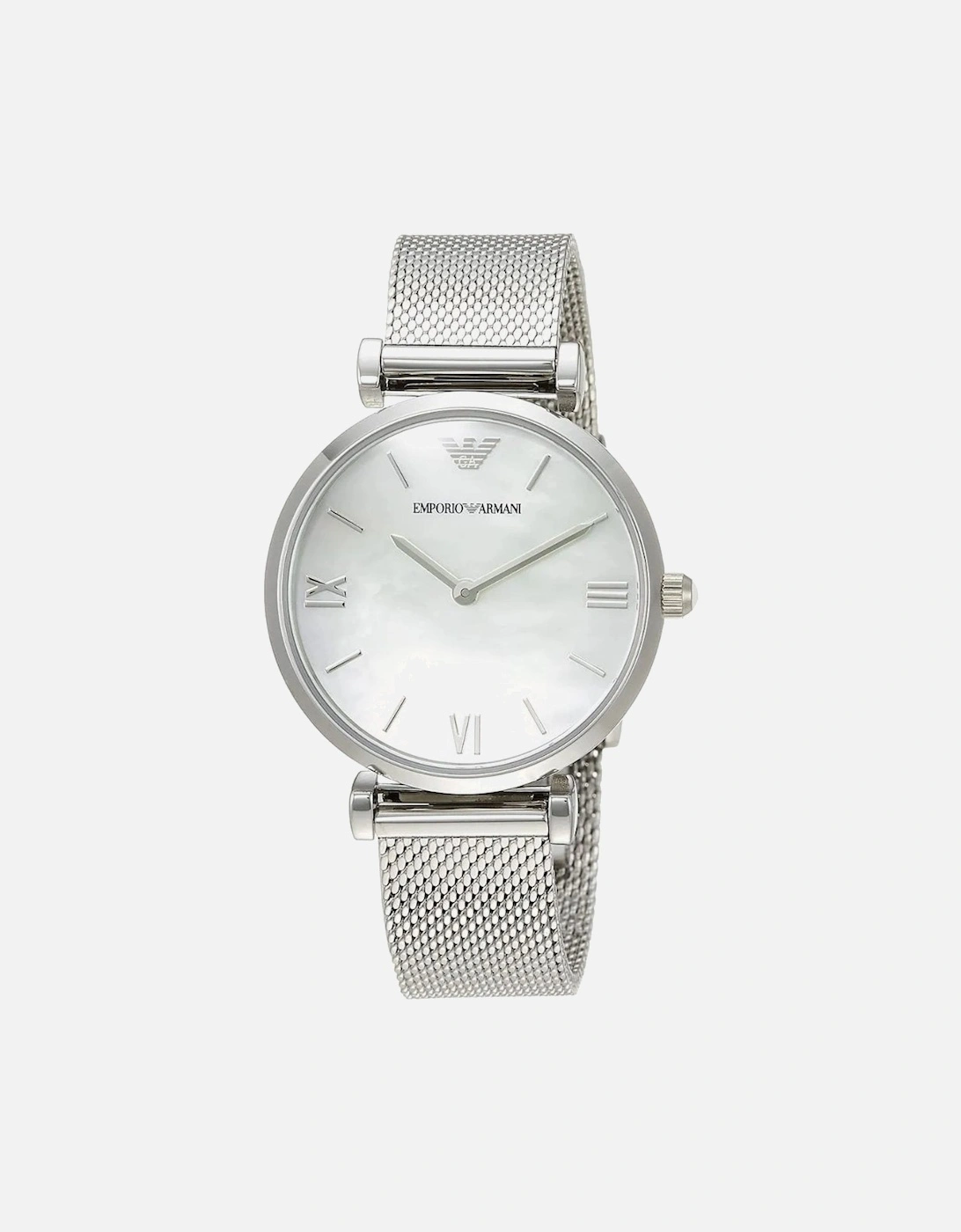 AR1955 Mother Of Pearl Mesh Bracelet Ladies Watch