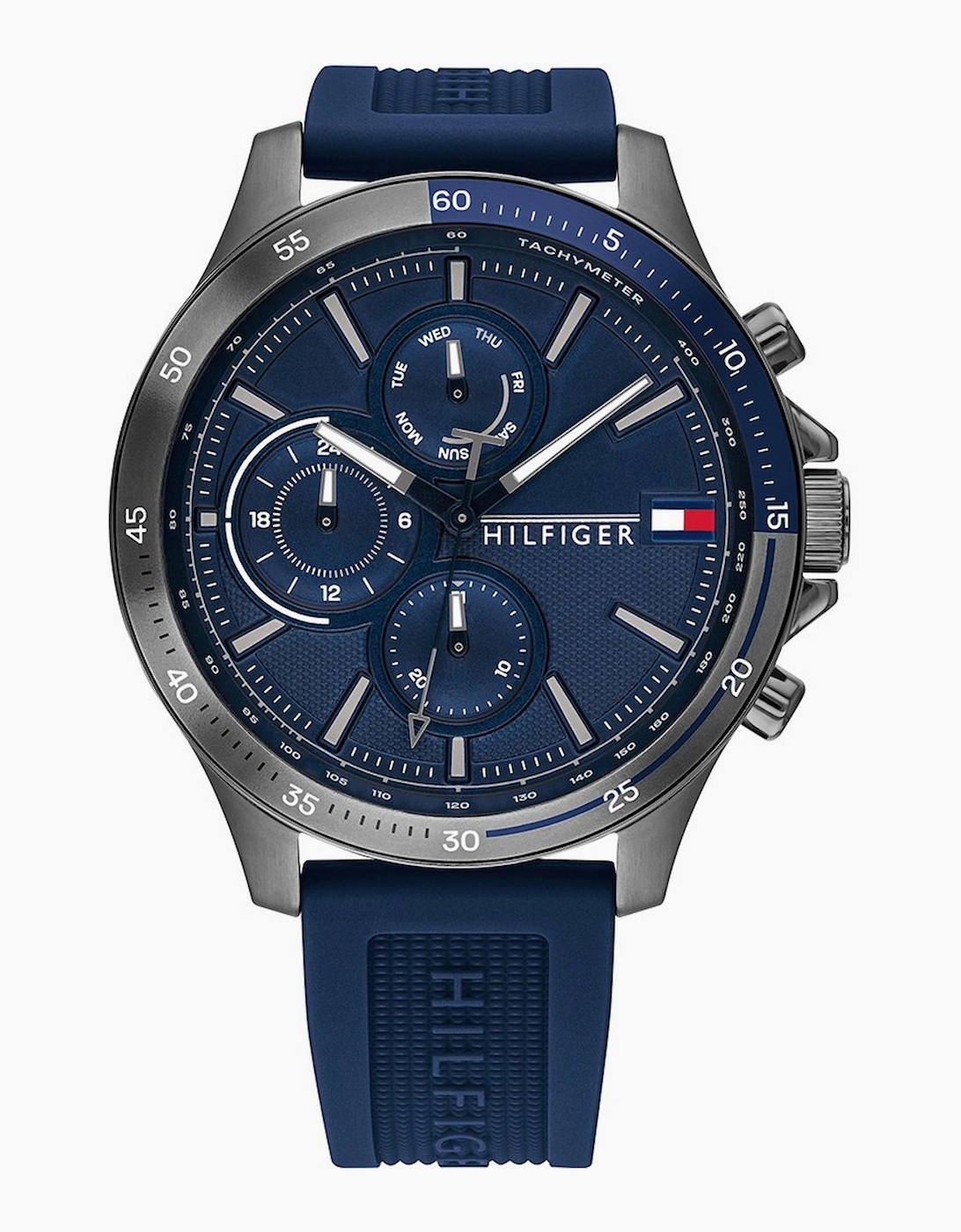 Tommy Hilfiger Men's Blue 1791721 Bank Watch 50M