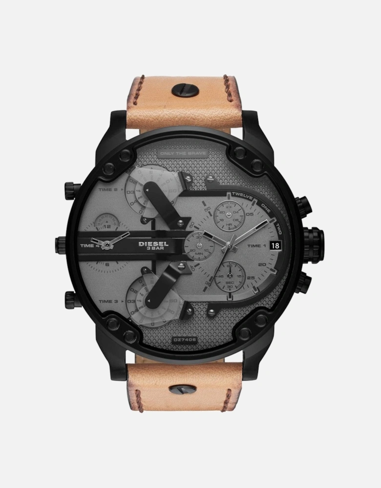 DZ7406 Mr. Daddy 2.0 Chronograph Brown Leather Men's Watch