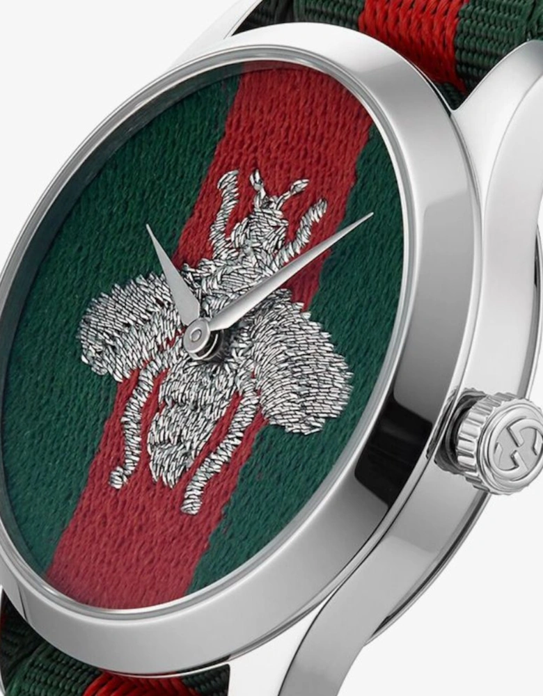 YA1264148 G-Timeless Bee Fabric Strap Men's Watch