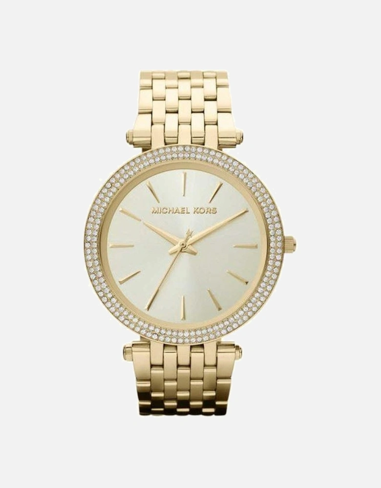 MK3191 Darci Glitz Gold Dial Pave Bezel Crystal Women's Watch