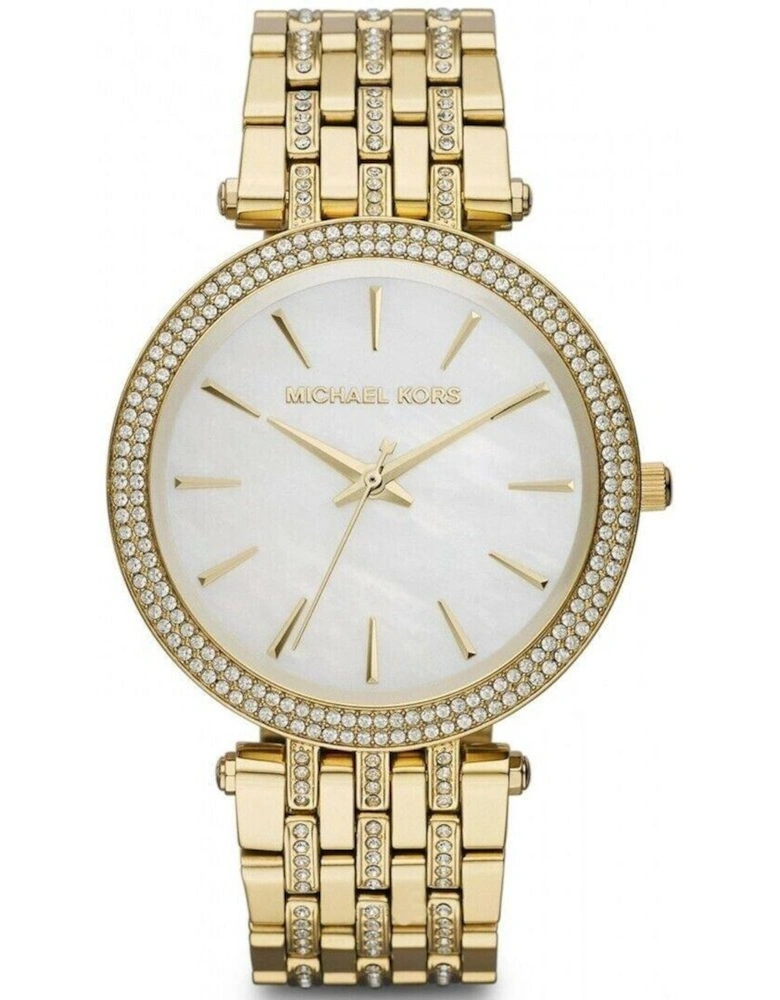 MK3219 Darci Mother of Pearl Dial Gold Steel Women's Watch