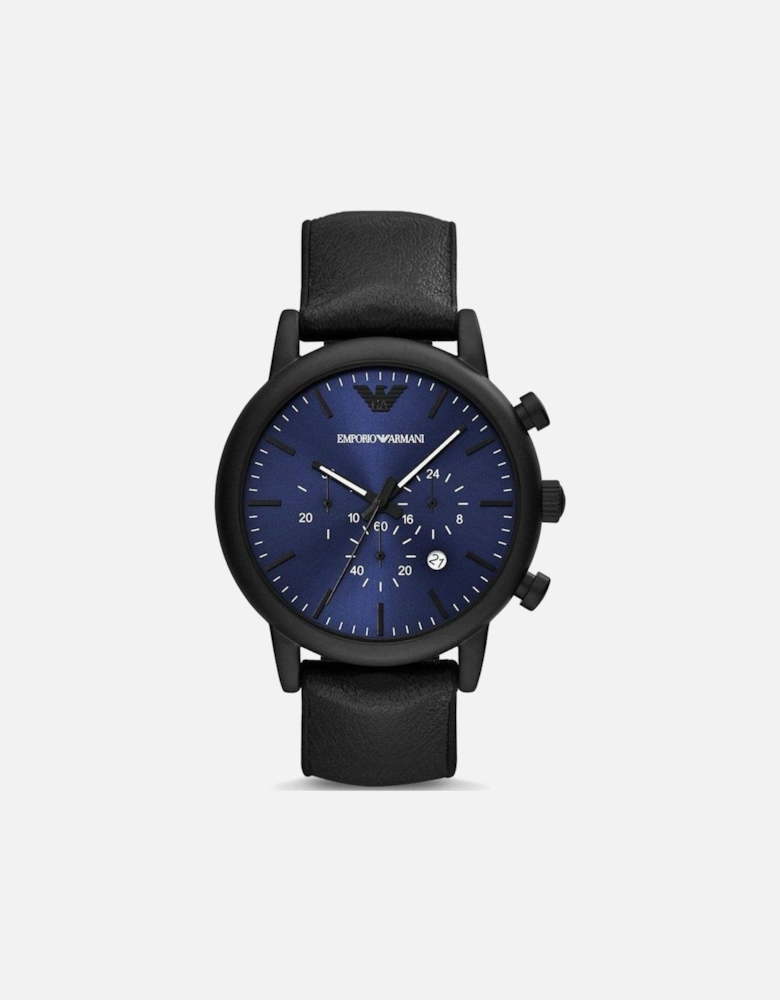 AR11351 Chronograph Black Leather Men's Watch