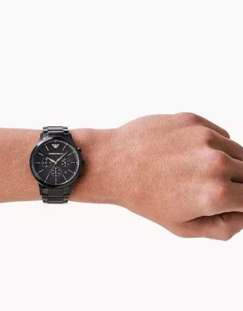 AR2485 Men's Black Metal Watch