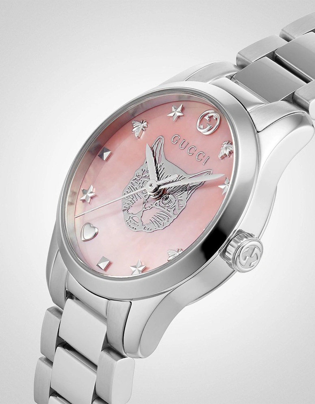 YA1265013 G-Timeless 27mm Ladies Pink Dial Watch