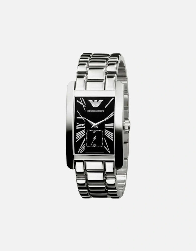 AR0156 Classic Black Rectangle Men's Watch